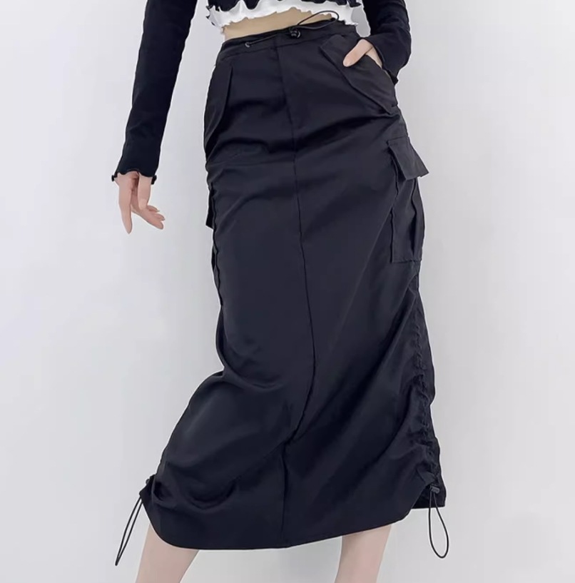 ボトムス デート モテアイテム スカート ワークスカート ポケット コットン 大人可愛い きれいめ 上品 おしゃれ かっこいい 大人可愛い ラブリー キュート ガーリー クール モード系 セクシー 6,980円