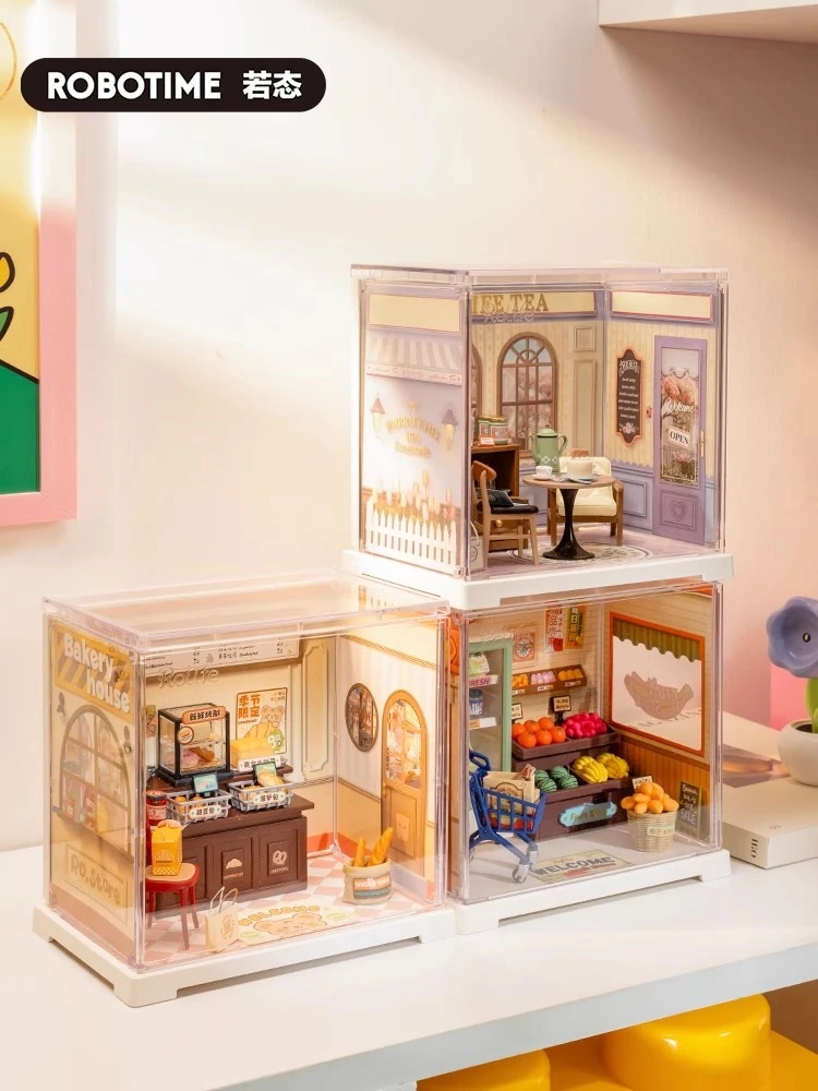 スーパーワールドスモールハウス組み立て済みdiyキャビンミニチュアシーンビルディングブロック女性へのギフト期間限定で30％オフの価格です