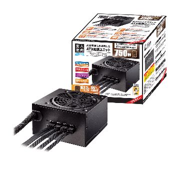 80PLUS BRONZE取得 ATX電源 750W プラグインタイプ KRPW-BK750W/85+