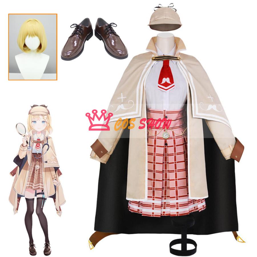 2025新品販売 バーチャルYouTuber VTuber にじさんじ ワトソン・アメリア コスプレ衣装 cosplay 仮装 帽子付き 日常服 イベント クリスマス ハロウィン ステージ