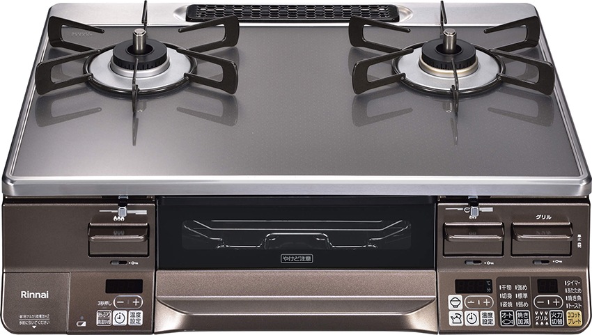 ガスコンロ プロパンガス 2口 左強火力 料理 消火機能 安全装置　無水両面焼きグリル 幅60cm　RTS65AWG35R2NGA-DBL-LP 50,100円