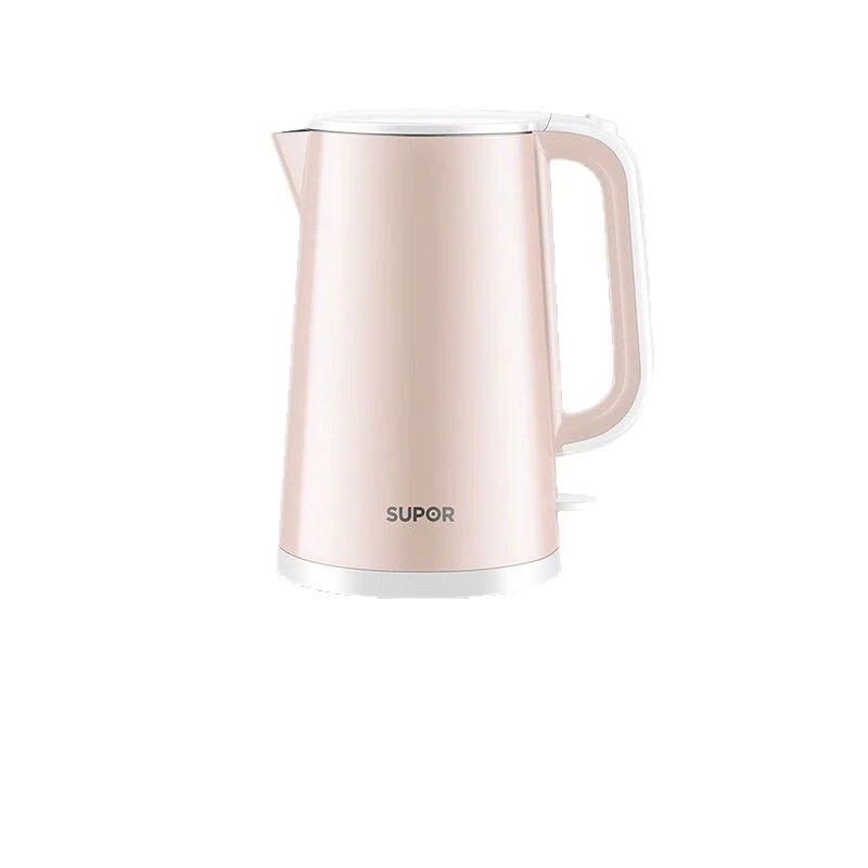 電気湯沸かし器家庭用1.7l大容量304ステンレス二重やけど防止ポット