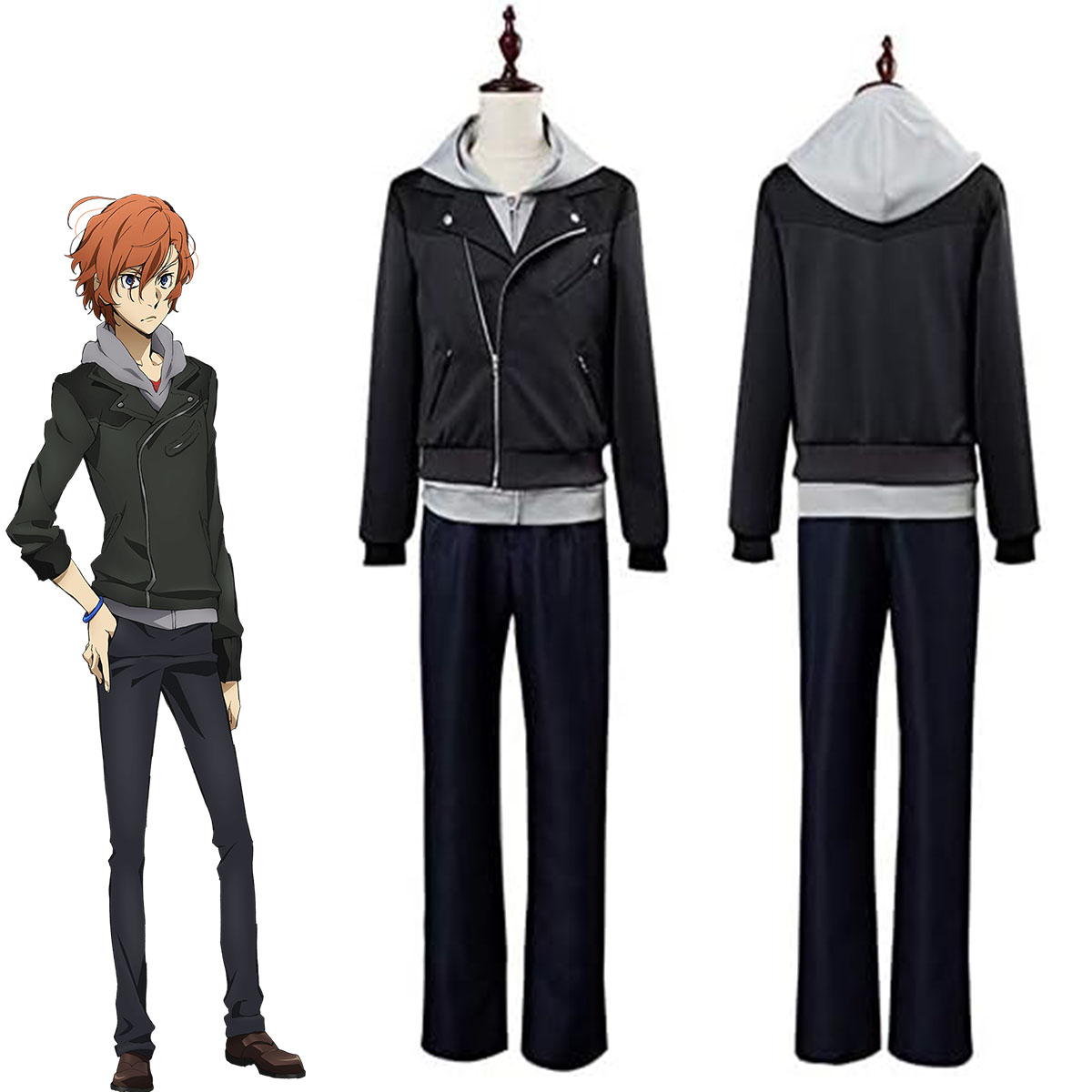 文豪ストレイドッグス 文スト 中原中也 なかはらちゅうや コスプレ衣装 コスチューム アニメ ハロウィン クリスマス 文化祭 学園祭 仮装 演出服 プレゼント 贈り物 漫遊展 衣装 コスプレ