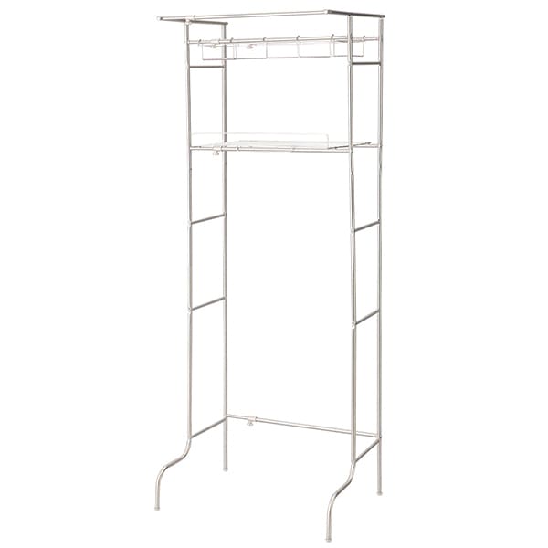 NY-279 洗濯機ラック 伸縮式 ハンガー掛け付 ランドリーラック 収納 ステンレス ライトグレー 8,133円