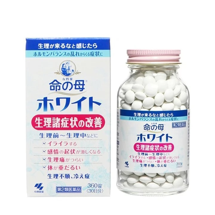 【第2類医薬品】　送料無料　360錠　命の母　ホワイト　360錠 　いのちのはは　 　　女性のホルモンバランスに