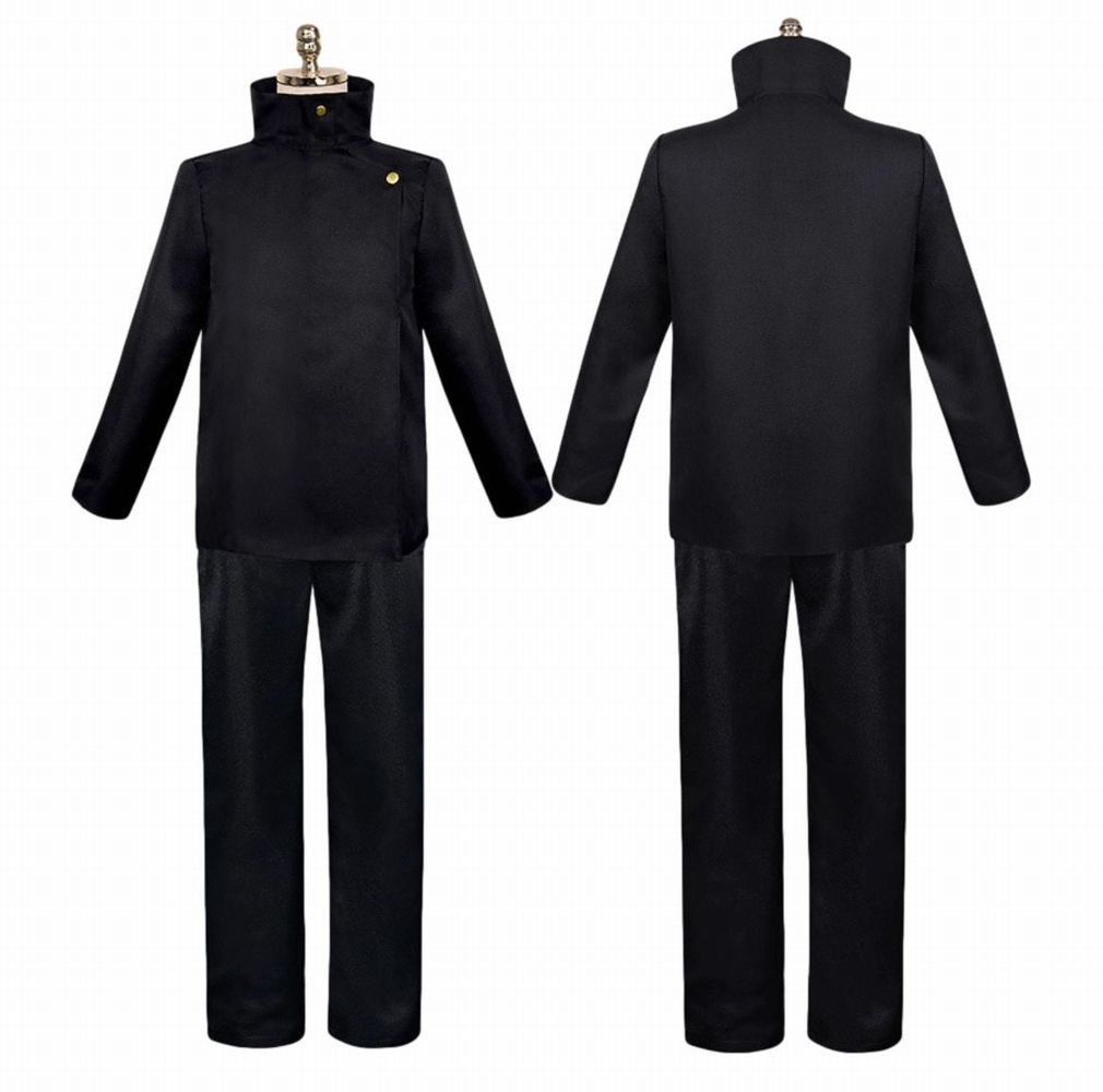 呪術廻戦 風 伏黒恵 ふしぐろめぐみ コスチューム コスプレ衣装 ブラック ブルー サイズ S―XXL