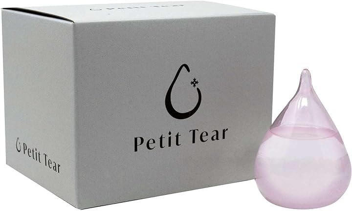 ストームグラス カラーガラス 手のひらサイズ 結晶 インテリア 置物( ピンク, ミニ)