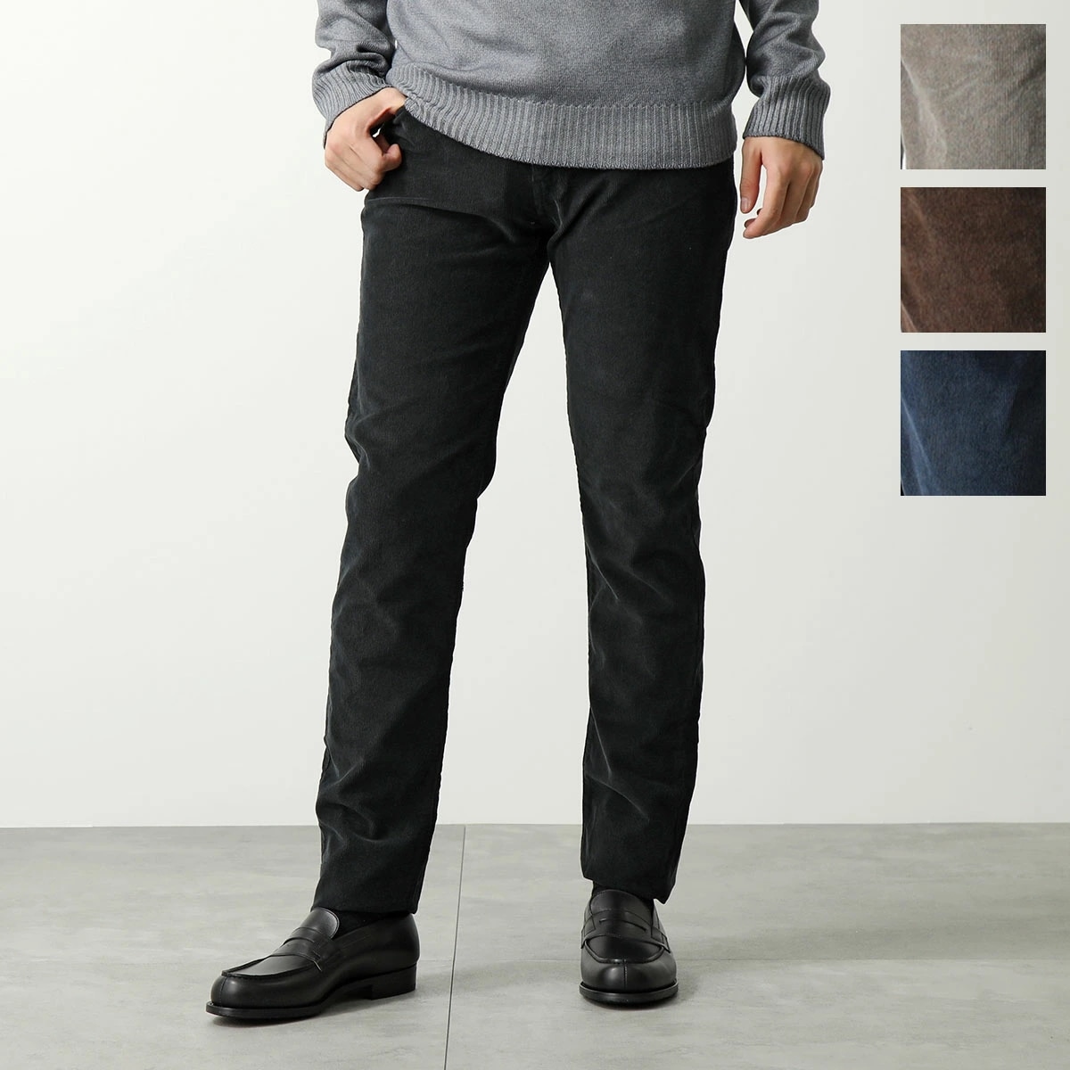 PT TORINO ピーティートリノ コーデュロイ パンツ C5DT05Z00BAS TT21 STRETCH 800W CORDUROY メンズ ストレッチコットン ロゴ カラー4色