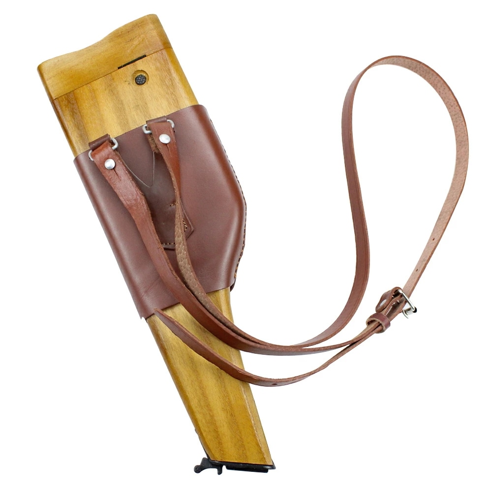 期間限定 ハンドメイド 木製と本革 ガンホルダー収納ケース ショルダーキャリー 調整可能 41cm 高さ 12.5cm 幅 5cm 奥行き 防水耐久性 アウトドア用 bq1244 7,863円