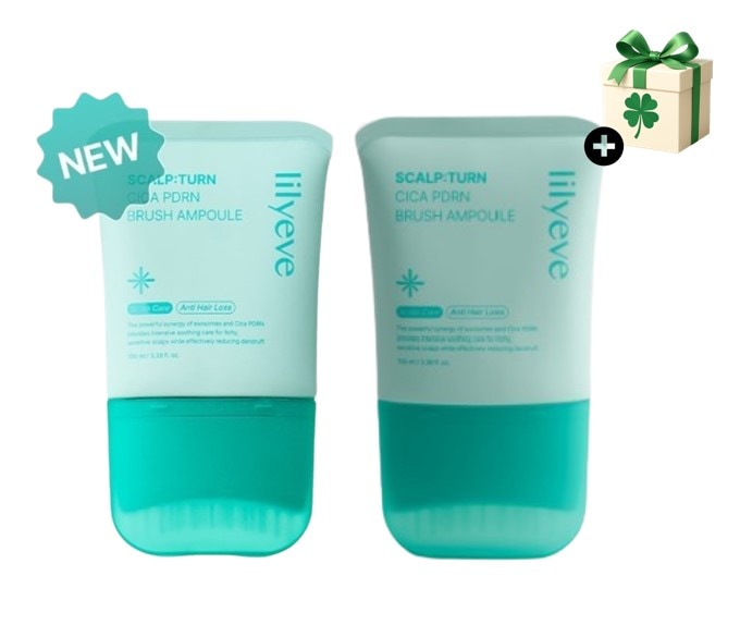 【NEW 1+1】スカルプターン シカPDRNアンプル100ml x 2個　ヘアエッセンス/ヘアケア／頭皮ケア／脱毛ケアアンプル／脱毛/育毛剤/エクソソーム育毛/グローターン/グロウーターン