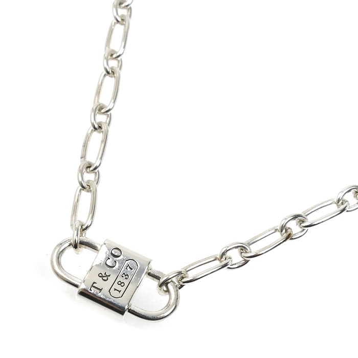 TIFFANY&Co. ティファニー シルバー925 1837 スモール ネックレス 74625800 12.7g -45cm レディース 中古