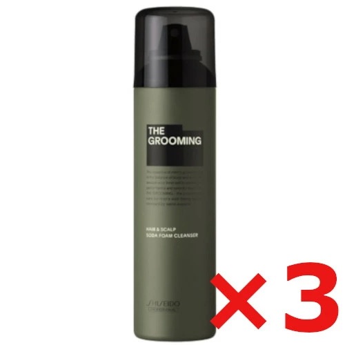 【送料無料】 資生堂 シセイドウ ／ MEN ／ ザ・グルーミング ソーダフォームクレンザー 170g 【3個セット】／ サロン専売品 ／ ヘア＆スカルプケア