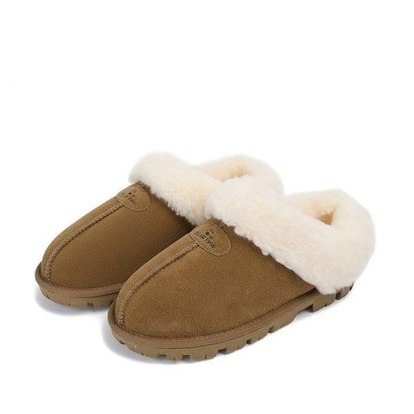 ISOBEL ウール レディース 暖かい ミュール スリッパ K2237002RD-W