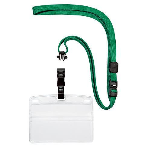 （まとめ買い）オープン工業 吊り下げ名札 脱着式 横名刺 10枚 緑 NL-5-GN 00023794 [x3]