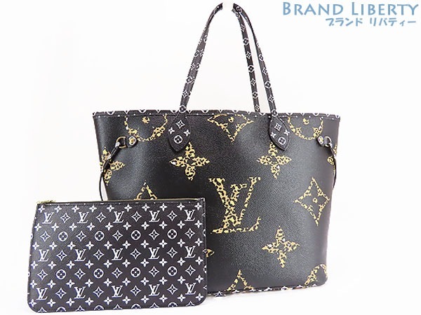 新古品ルイヴィトンモノグラムジャイアントジャングルネヴァーフルMMトートバッグショルダーバッグポーチ