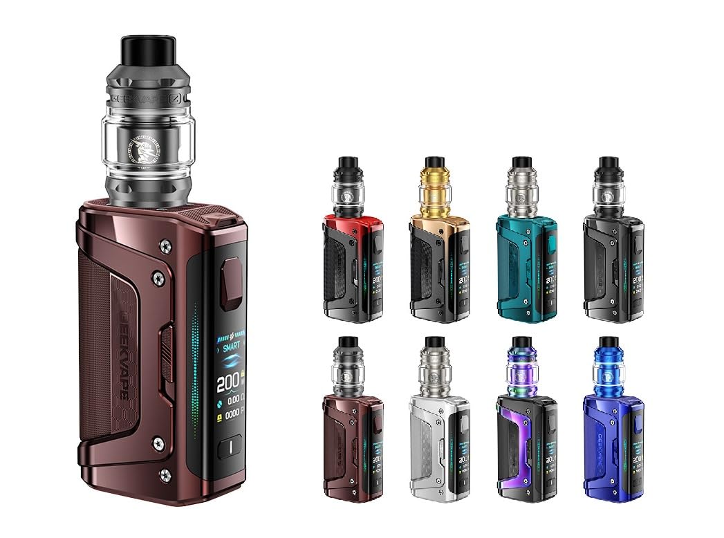Geek vape Aegis Legend 5 モッド キット + Z サブオーム タンク アトマイザー 0.01秒発射 200W IP68三重防護 VAPE 爆煙 5.5ml ベイプバンドセット