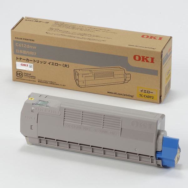 OKIデータ トナーカートリッジ（大） イエロー （C612dnw） TC-C4DY2