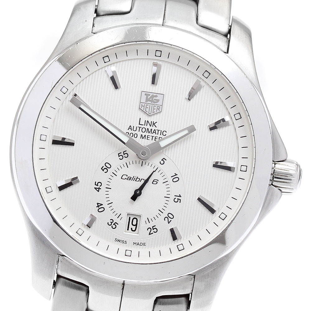 タグホイヤー TAG HEUER WJF211B リンク キャリバー6 デイト 自動巻き メンズ _886391【中古】
