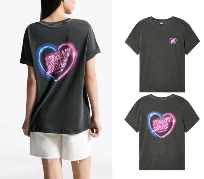 Neon Print T-shirt (T32F6TTO12TWT1BDS)