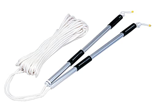 TOEI LIGHT(トーエイライト) ナワトビ20SR B7700 団体用なわとび 長さ20m まわしやすいアルミグリップ 収納ケース付