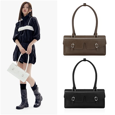 ハンドメイドflest tile blue皮使い巾着バッグ 【公式通販】