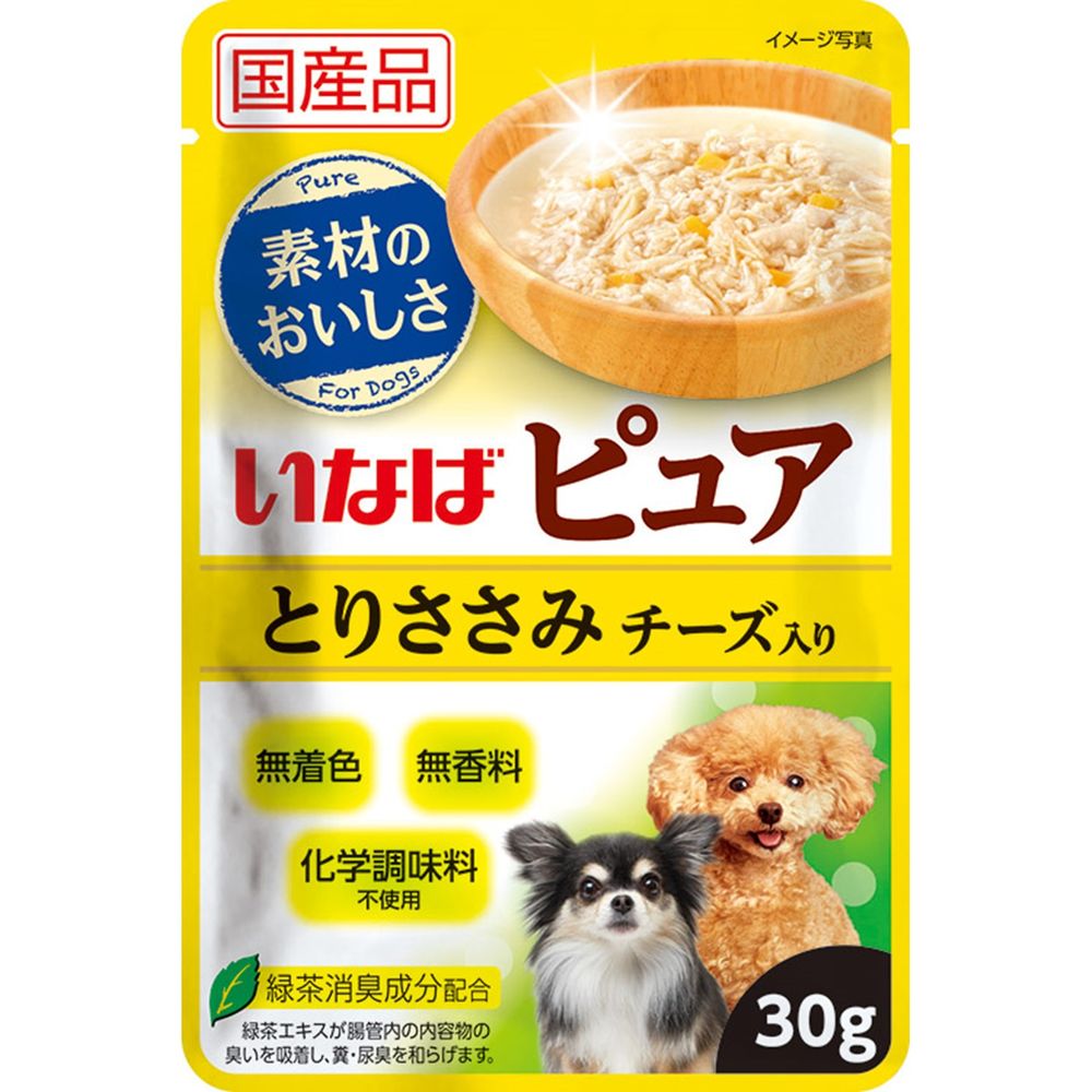 （まとめ買い）いなば ピュアパウチ とりささみ チーズ入り 30g 犬用フード [x48] 4,530円