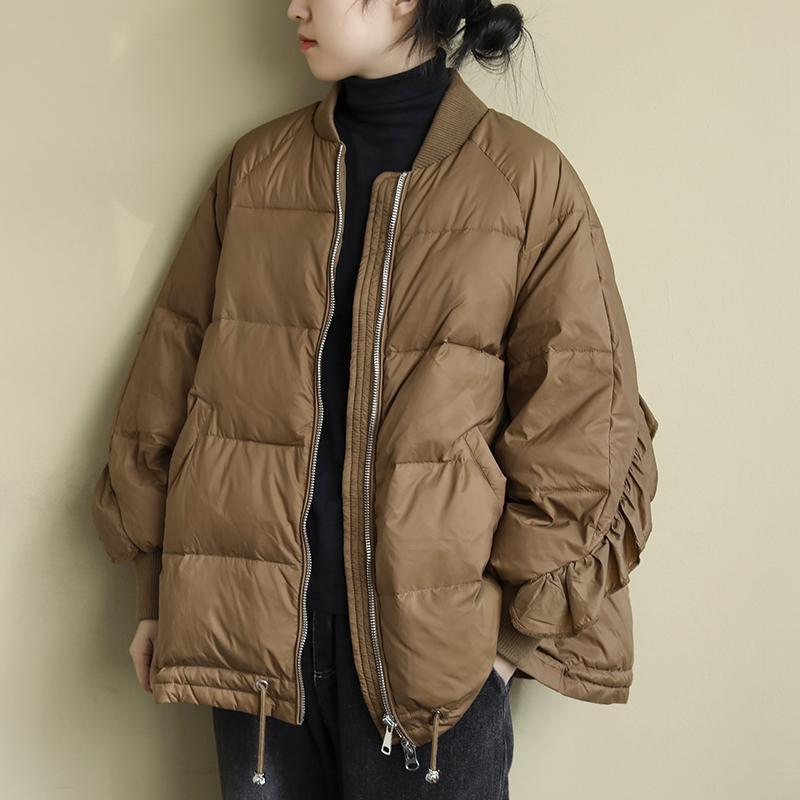 ダウンジャケット レディース ダウンコート インナージャケット フリル コート ブルゾン アウター ダウン 高級ダウン おしゃれ 防寒 冬物