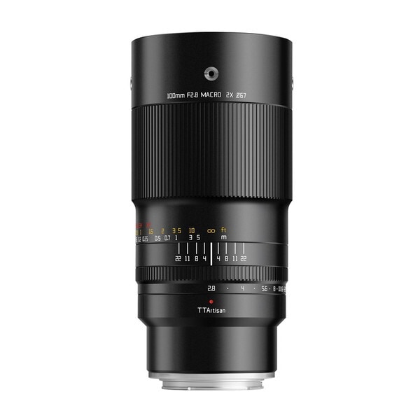 TTArtisan (銘匠光学) TT-100F28M-E ブラック 100mm f/2.8 MACRO 2X (ソニーEマウント) 中望遠マクロレンズ
