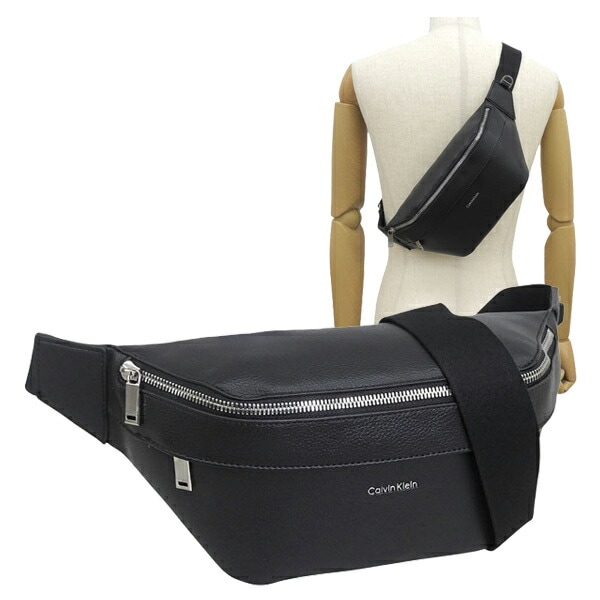 カルバンクライン バッグ メンズ ボディバッグ ブラック RAISED WAISTBAG LV04D3161G-BLACK CALVIN KLEIN