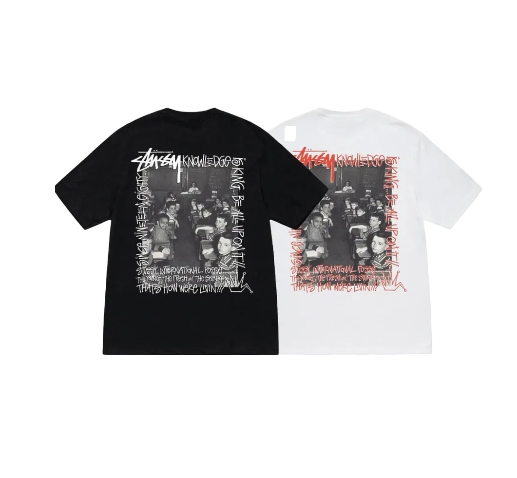 STUSSY（ステューシー） STUSSY Classroom Tee - White -black Tシャツ 半袖 メンズ 並行輸入品 1904930 5,022円