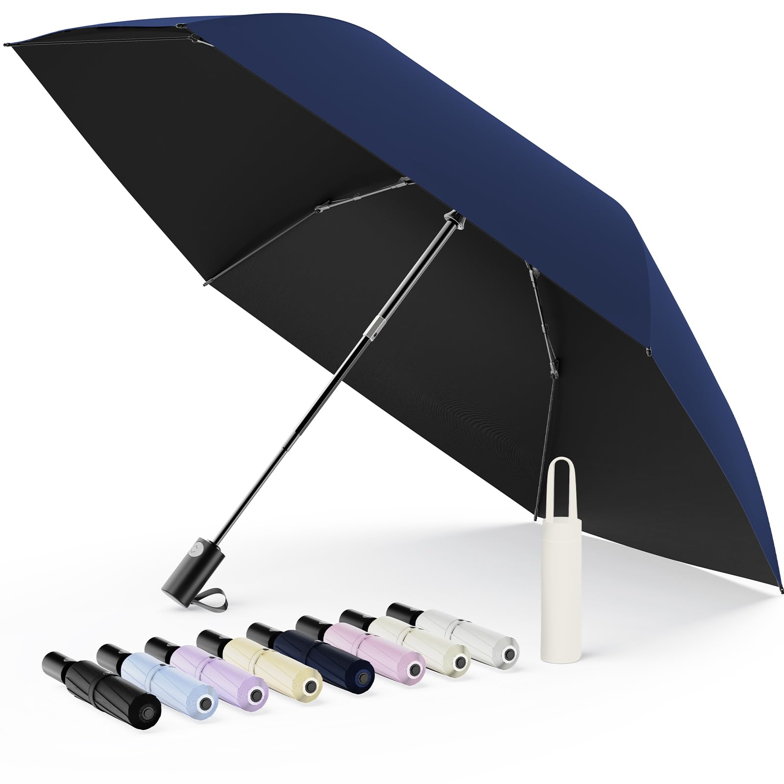 【現役皮膚科医監修 JIS認証＆段階収納】日傘 UVカット100遮光遮熱 折り畳み傘【業界初！安全式自動開閉】ALwgreen折りたたみ傘 大きい超軽量 熱中症対策 肌を守る おりたたみ傘 晴雨兼用