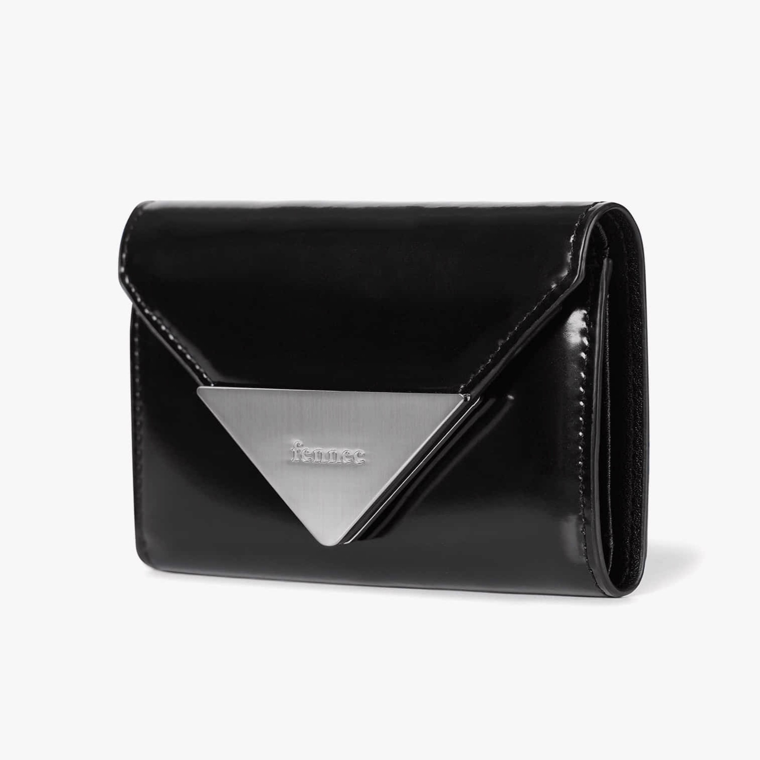 LACQUER TRIANGLE WALLET (2color)