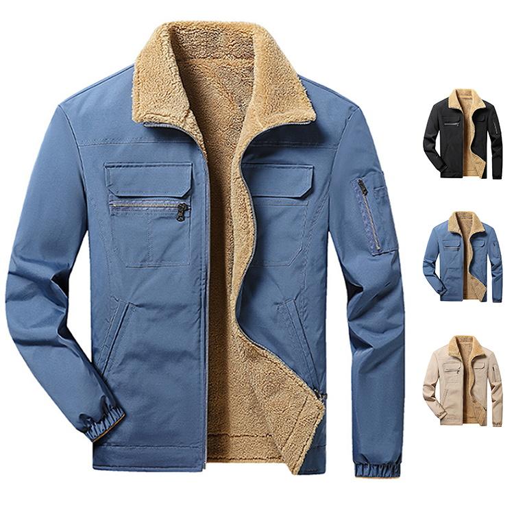 ンズ ボアジャケット 中綿ジャケット 裏起毛 ブルゾン 裏ボア ジャンパー 厚手 防寒着 秋冬 冬物 アウトドア