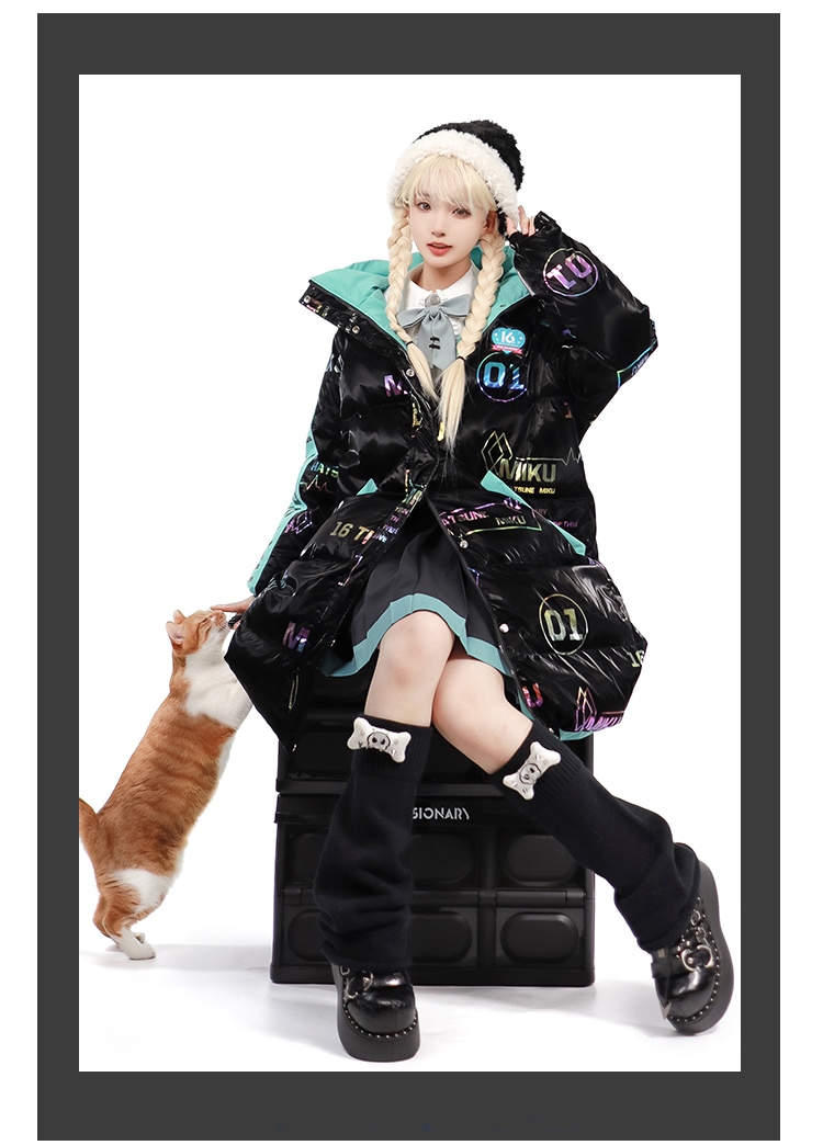 初音ミク コスプレ ダウンジャケット Hatsune Miku みく 初音未来 初音 1