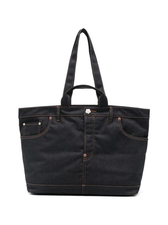 KENZO Men Bags FG58SA411F23 76 FAKE DENIM NAVY BLUE