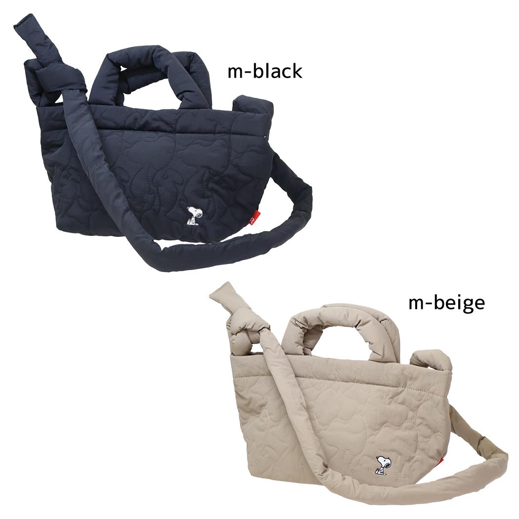 スヌーピー キルティング生地DELIミニバッグ IP.デリ.quilt.Peanuts-0N