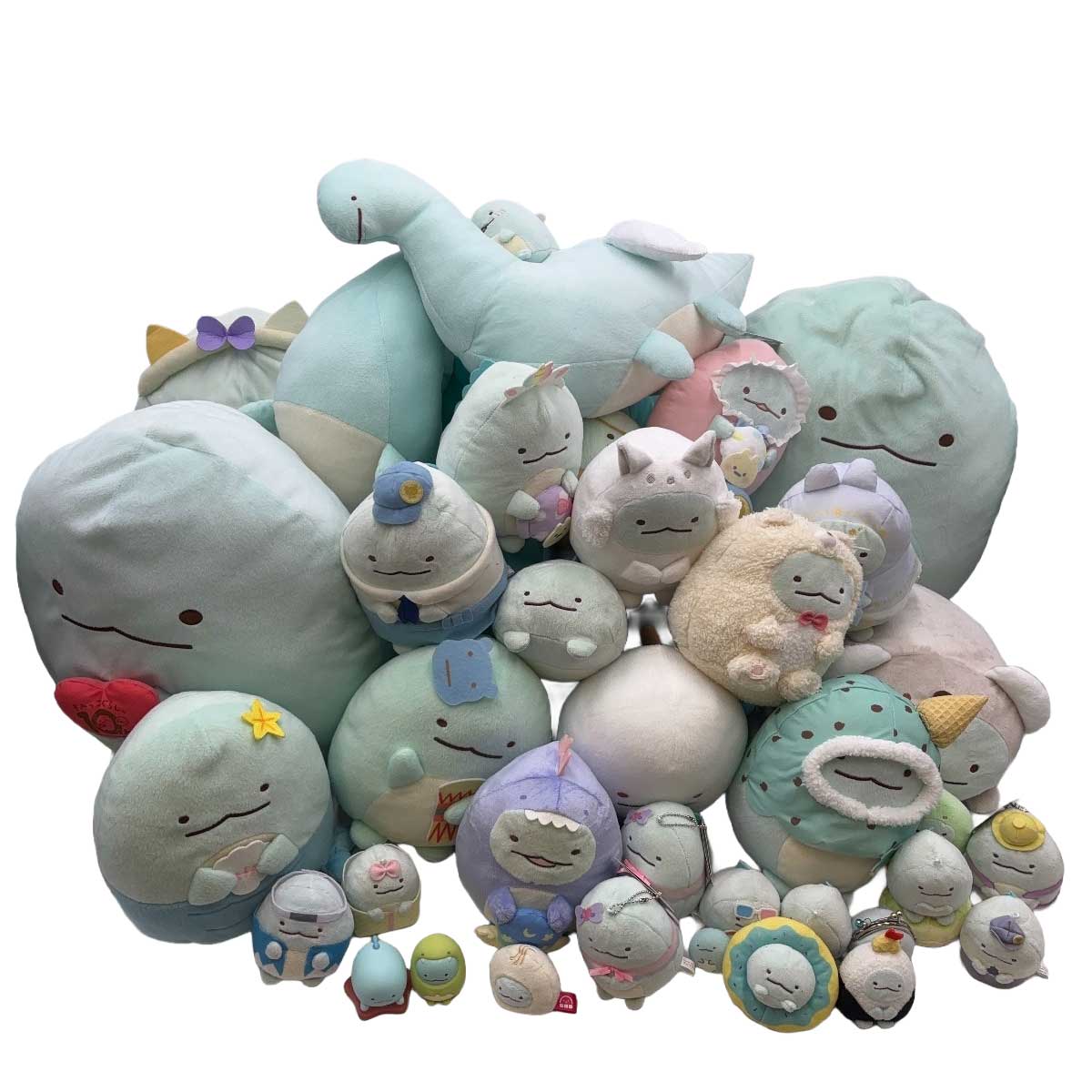 【中古】[計39点] すみっこぐらし 「とかげ」 ぬいぐるみ マスコット セット