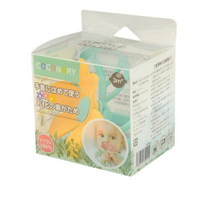 他サイト： COCONORY 手首にはめて使う お花の歯がため 1個入 (イエロー)の商品画像