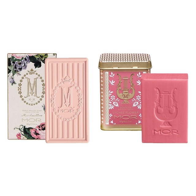 モア マシュマロ トリプルミルドソープ 180g とリトルラグジュアリーズ プチソープ ライチーフラワー 60g のセット