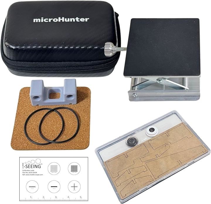 ミクロハンター ミクロハンターキットLite 拡張版キット 小形昇降台付き 顕微鏡 小学生 ハンディ スマホ デジタル