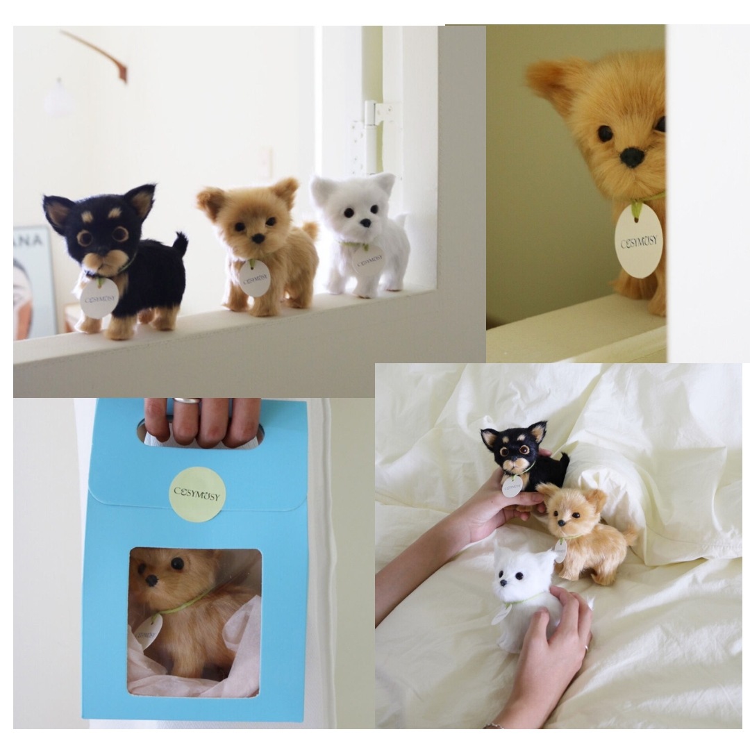 [CosyMosy] 韓国インテリア　いぬ doll Real Puppy