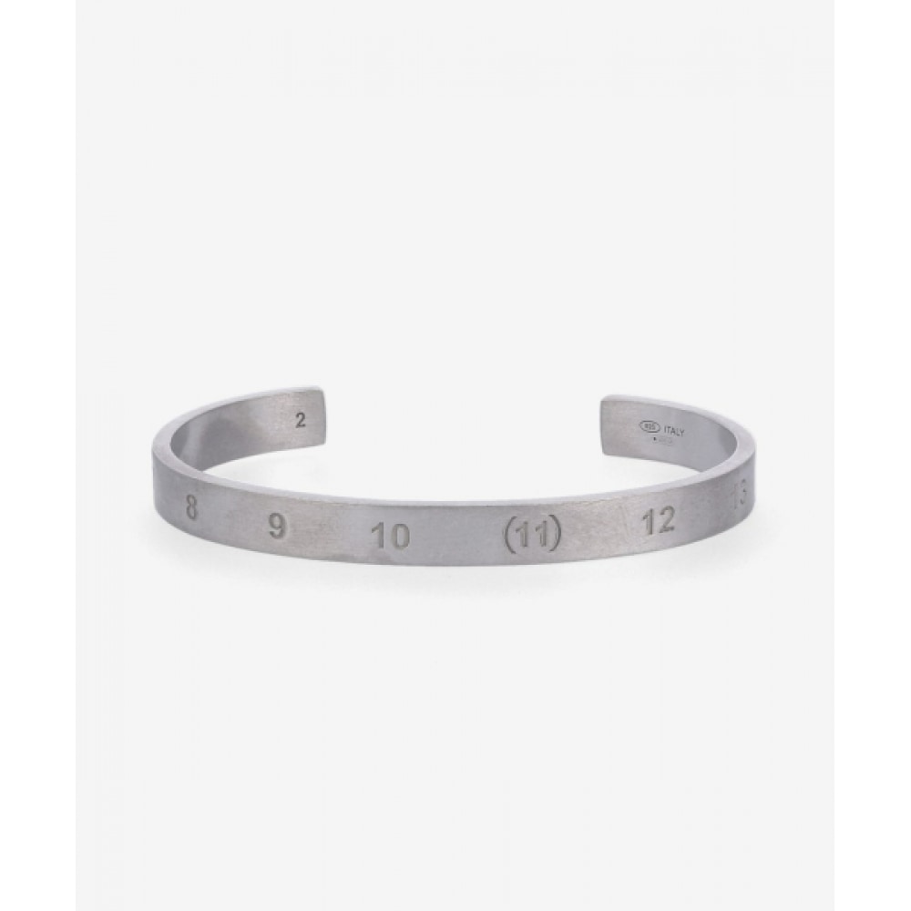 メゾンマルジェラナンバーロゴ 6.5mm ブレスレット-シルバー/SI8UY0003SV0129951