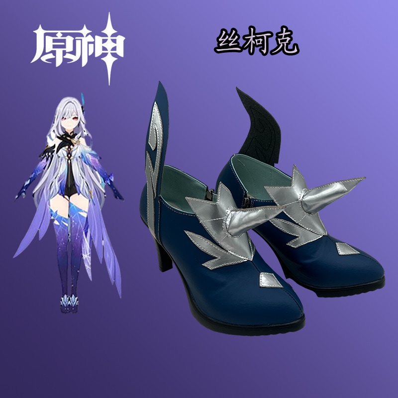 Genshinsi Kirk の靴が写真にあり二次元のアニメーションとコミック ショーのパフォーマンス シューズを復元できます