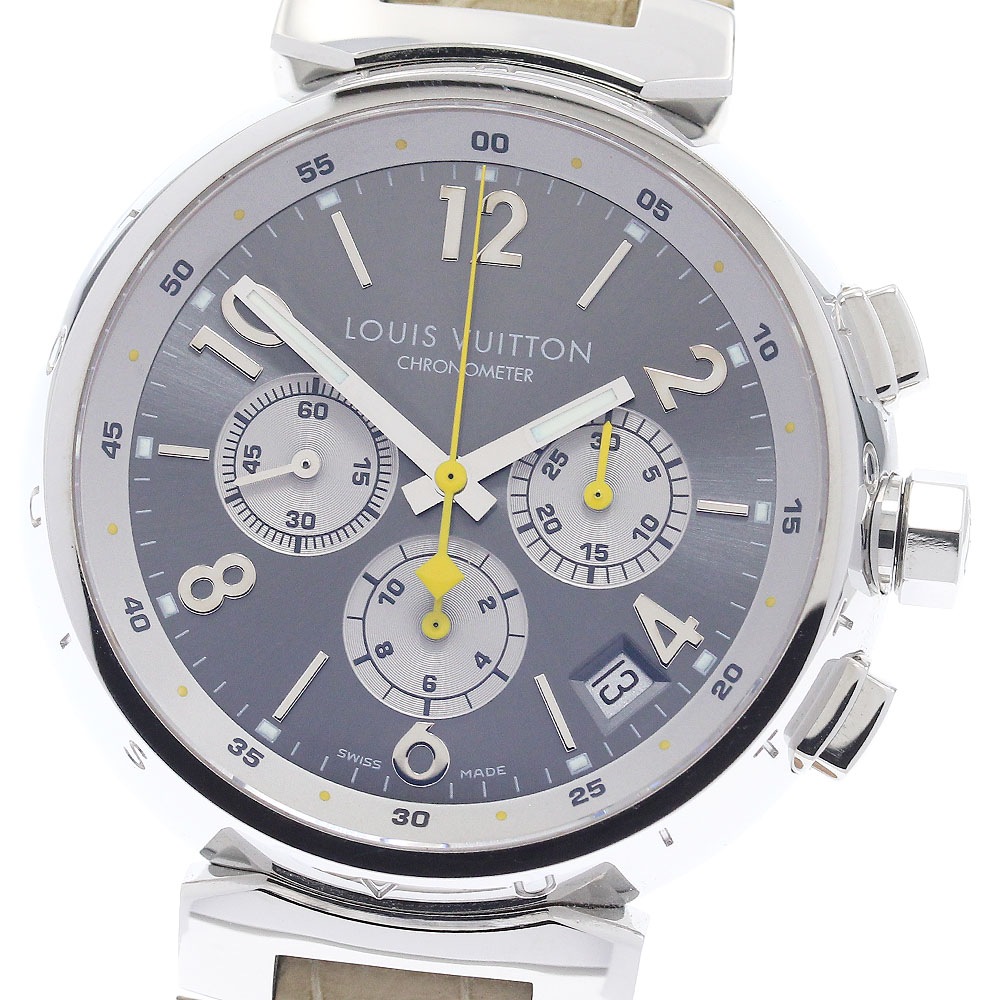 ルイ・ヴィトン LOUIS VUITTON Q1140 タンブール 277本限定 クロノグラフ 自動巻き メンズ 良品 _943688【中古】
