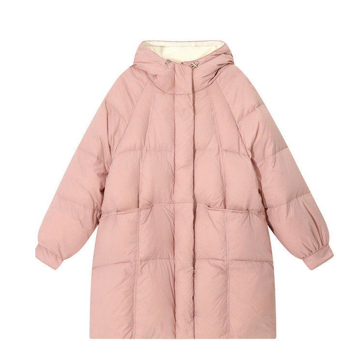 品質いいな新品 秋冬　ダウンコート レディース ダウンコート ミドル丈　フード付き レディース ダウンジャケット ミドル丈　コート アウター 中綿 軽量