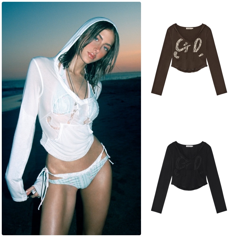 【GLOWNY】 MUFFIN HOODIE TOP : 3COLORS