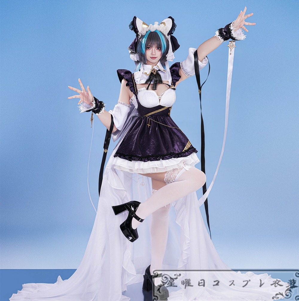 『一部在庫あり』 アズールレーン アズレン チェシャー メイド コスプレ衣装 コスチューム