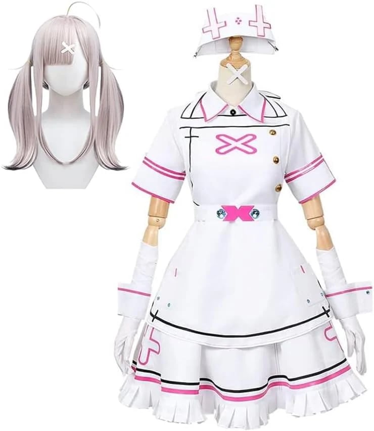 コスプレ衣装 バーチャルYouTuber Vtuber 健屋花那 コスプレ 衣装 ウィッグ 付き イベント パーティー 変装 演出服 クリスマス パーティー