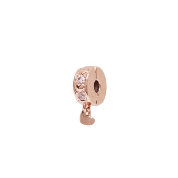 Moments Infinite Hearts Sparkling Dangling Clip Charm チャーム 782253c01 レディース ローズゴー