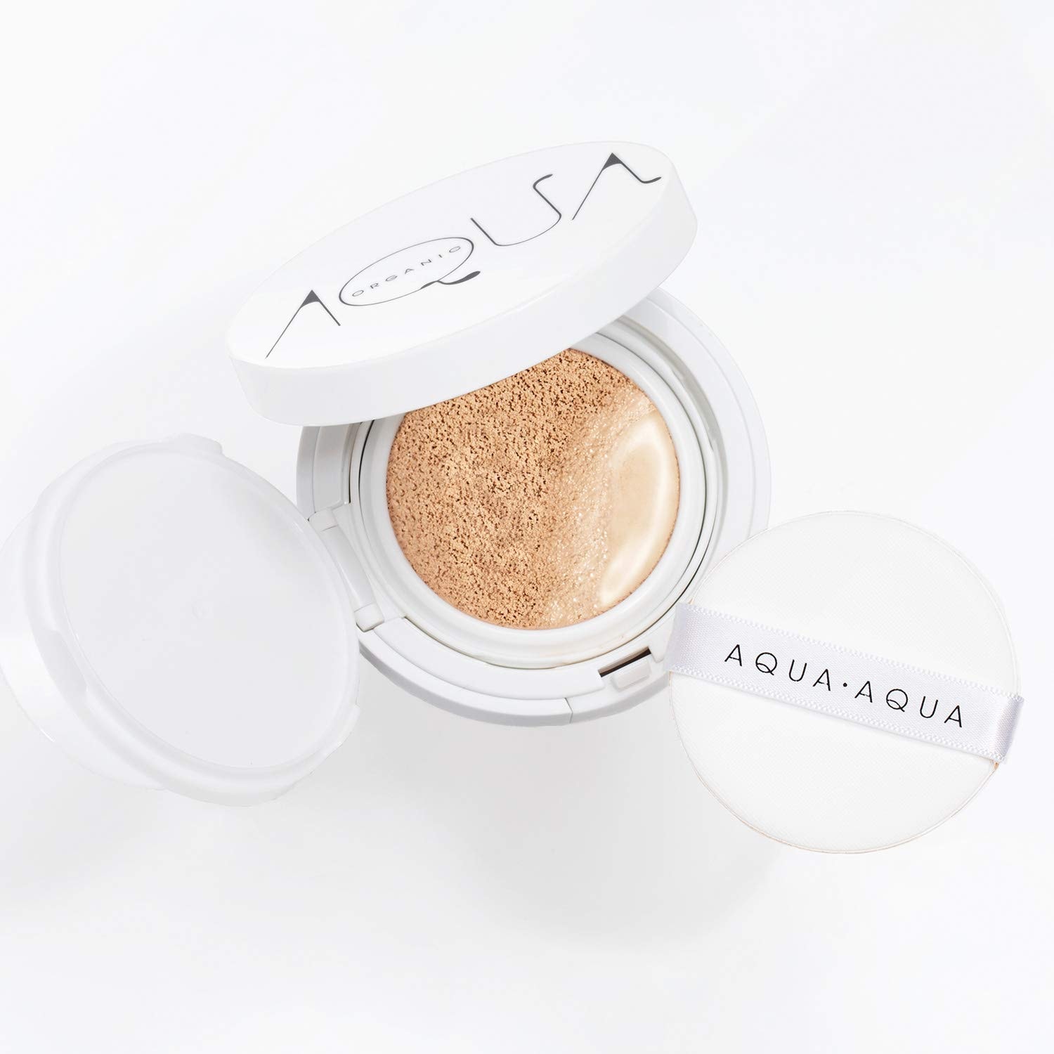 アクアアクア(AQUAAQUA) オーガニッククッションコンパクト スペシャルセット ファンデーション ピンクベージュ 9グラム (x 1)